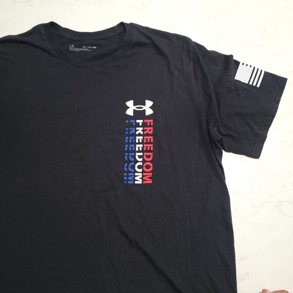 Under Armour Freedom Eagle USA T2 Black 2XL Patriot America 1362048-001 EUC - Picture 6 of 10
